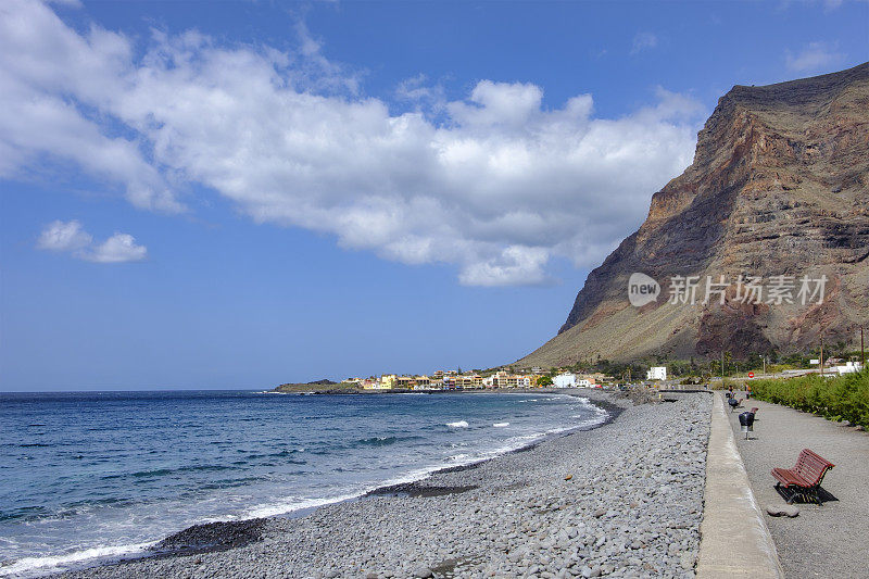 拉戈梅拉，加那利群岛(E)-Valle Gran Rey, Playa de La Calera